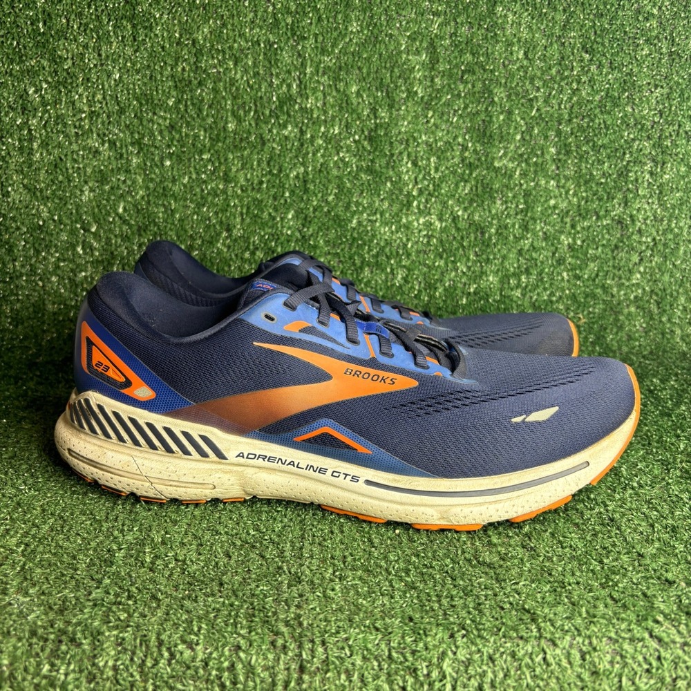 Brooks Adrenaline GTS 23 Stability Athletic Running Sneaker‎ Blue Mens Size 13 D
